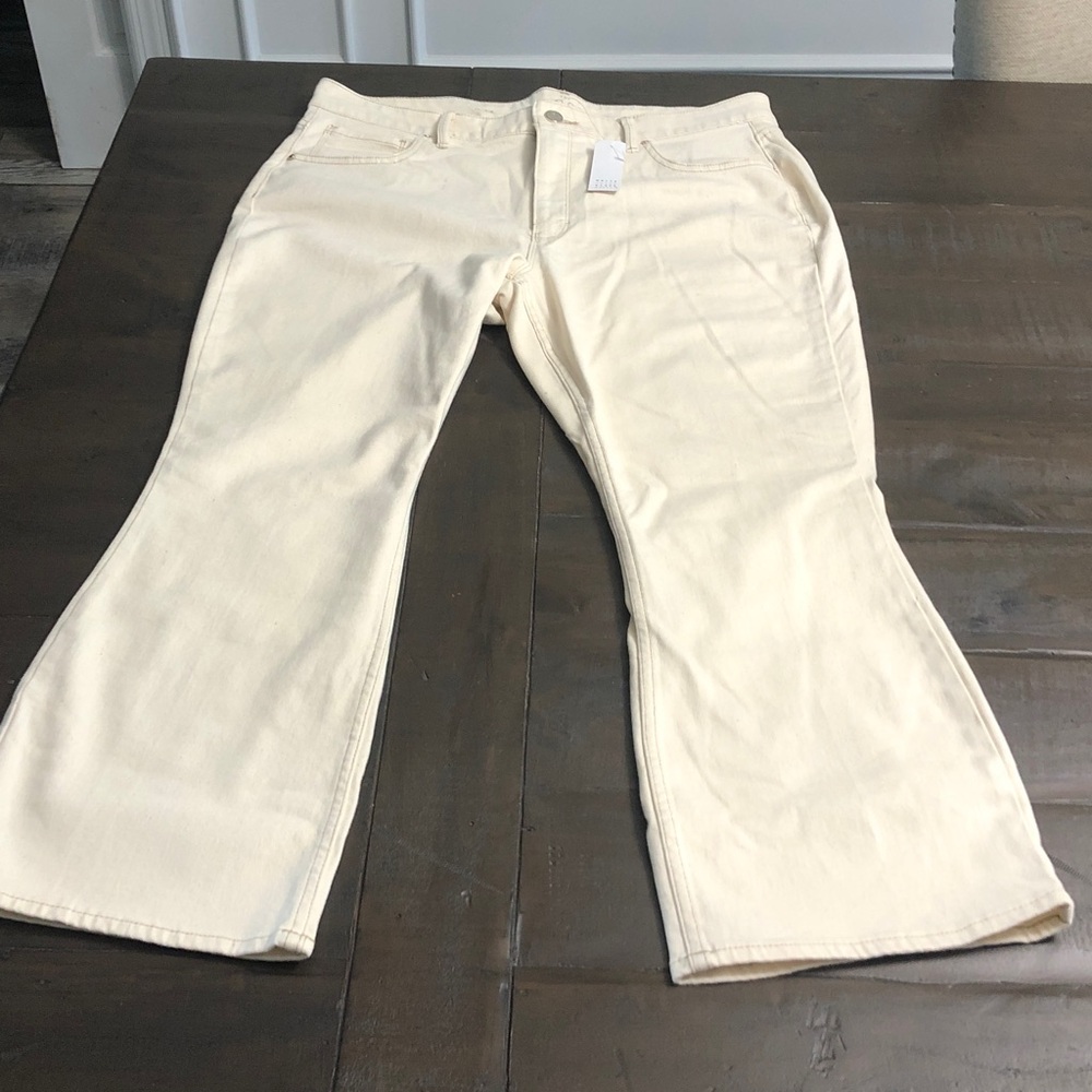 White House black market beige women jeans